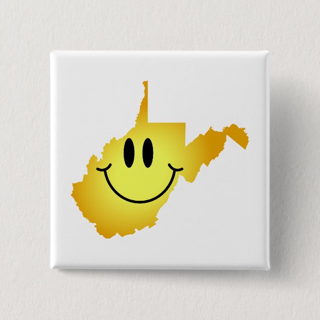 West Virginia stellen gegenüber Button (Vorderseite)