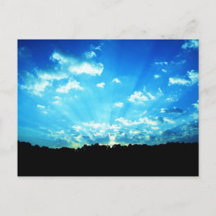 West Virginia Sunrise Blue Postkarte
