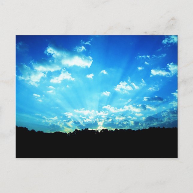 West Virginia Sunrise Blue Postkarte (Vorderseite)