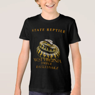 West Virginia Territorium Reptile The Rattlesnake Tri-Blend Shirt