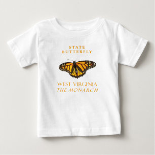 West Virginia Territory Butterfly The Monarch Baby T-shirt