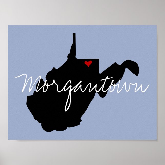 West Virginia Town Poster (Vorne)