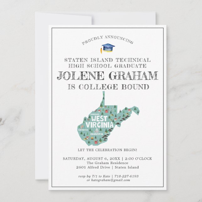 West Virginia | Uni Bound Graduation Party (Vorderseite)