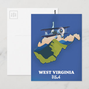West Virginia USA Karte