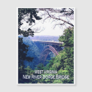 West Virginia - USA - Mosaik - Magnetkarte