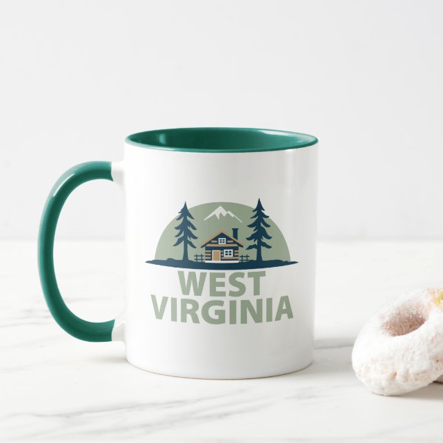 West Virginia, USA Tasse (Mit Donut)
