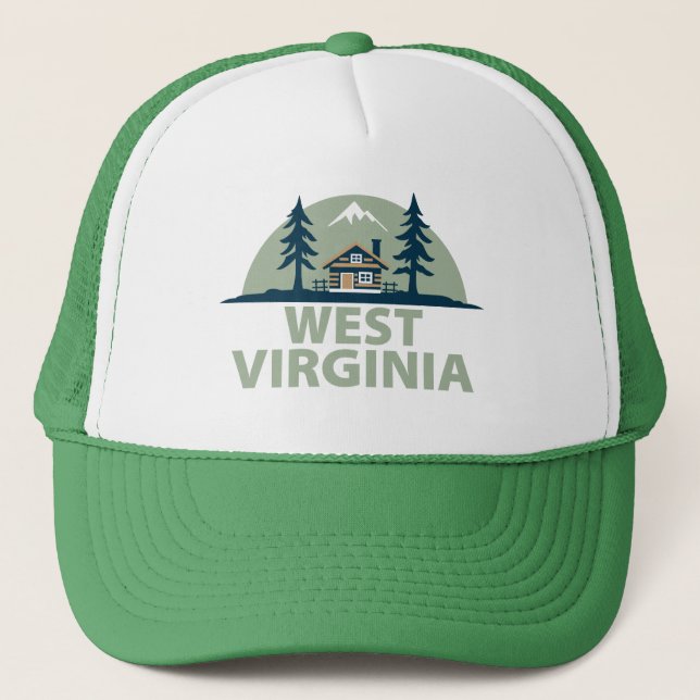 West Virginia, USA Truckerkappe (Vorderseite)