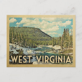 West Virginia Vintage Wandern Ristorante da Valent Postkarte