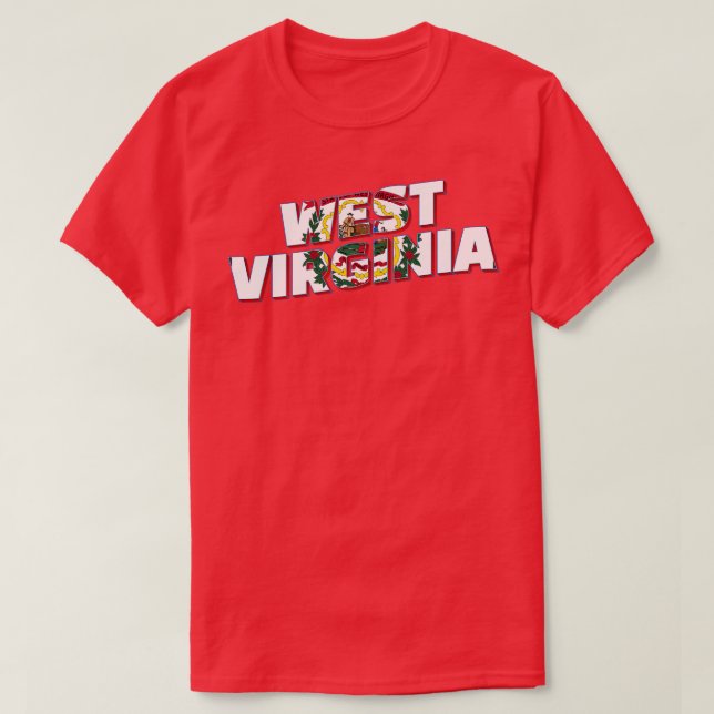 West Virginia Vintager Retro-Souvenir 2 T-Shirt (Design vorne)