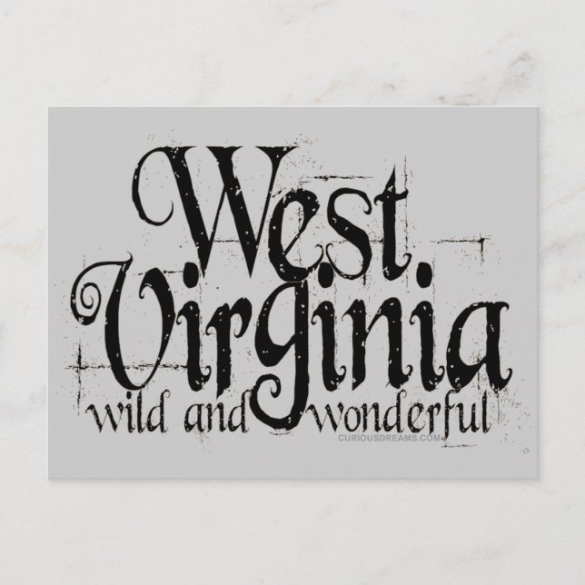 West Virginia W&W_Black Postkarte (Vorderseite)