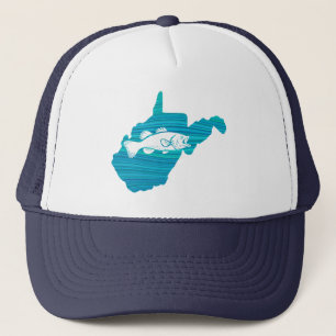 West Virginia Wave Fishing Truckerkappe