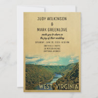 West Virginia Wedding Invitation Nature River