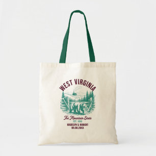 West Virginia Wedding Welcome Bag, Staat Liebe Tragetasche