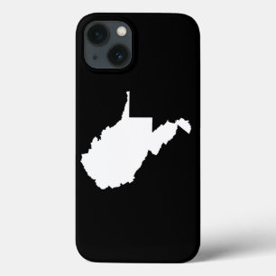 West Virginia Weiß und Schwarz Case-Mate iPhone Hülle