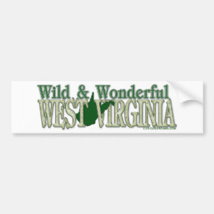 West Virginia wild und Wonderful_2 Autoaufkleber