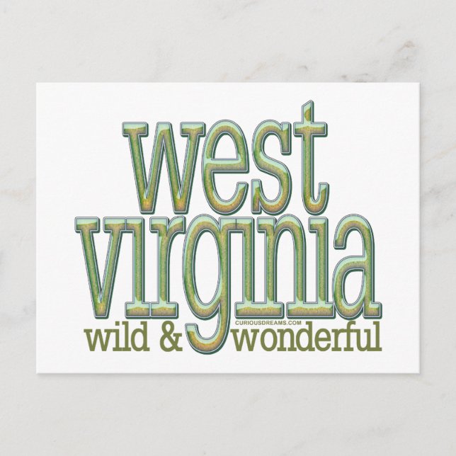 West Virginia wild und wunderbar_8 Postkarte (Vorderseite)