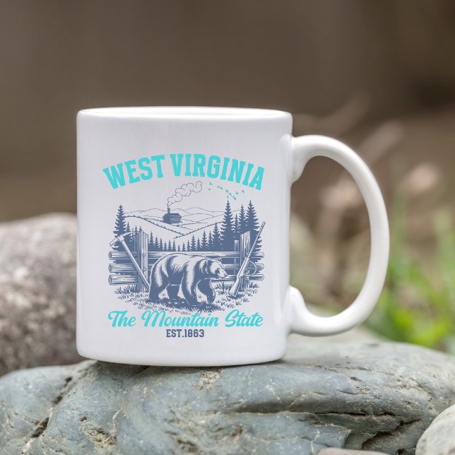 West Virginia Wilderness Bear Souvenir Kaffeetasse (Von Creator hochgeladen)