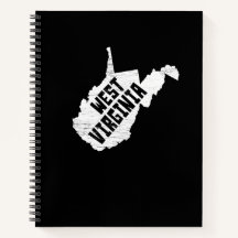 West Virginia Zuhause Vintage Weiße Karte
