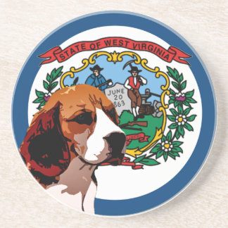 West- VirginiaBeagle Sandstein Untersetzer