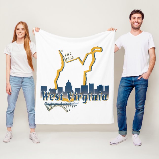 West- VirginiaFleece-Decke Fleecedecke (Beispiel)