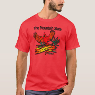 West- VirginiagebirgsStaats-Kardinal T-Shirt