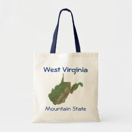West Virginian Map Bag Tragetasche