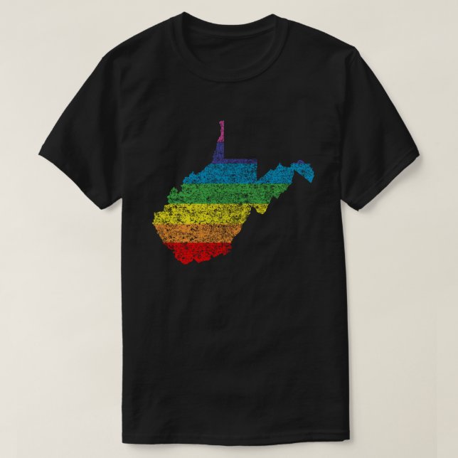 West- Virginiaregenbogen T-Shirt (Design vorne)