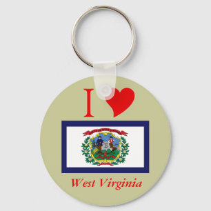 West- VirginiaStaats-Flagge Schlüsselanhänger