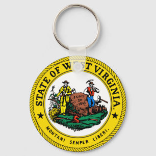 West- VirginiaStaats-Siegel-Schlüsselanhänger Schlüsselanhänger