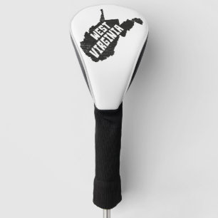 West- VirginiaZuhause-Vintage beunruhigte Karte Golf Headcover