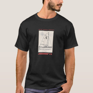 West Wight Potter 15 Sailboat Line Zeichnend T-Shirt
