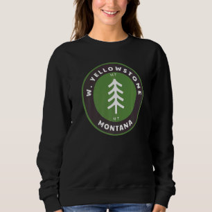 West Yellowstone Montana Außenbereich Mt Forest Ab Sweatshirt