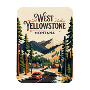 West Yellowstone USA -> West Yellowstone USA bleib Magnet