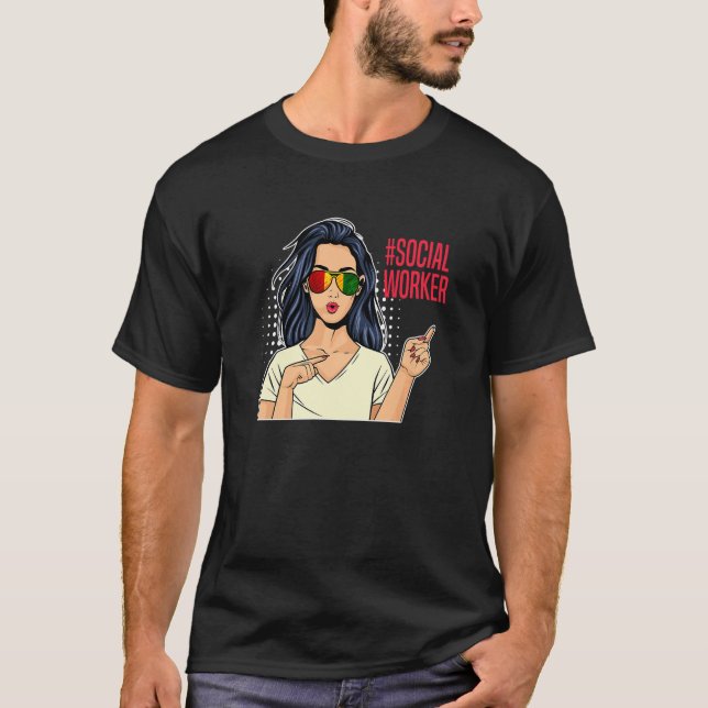 Westafrika Ich bin Sozialarbeiter 2 T-Shirt (Vorderseite)