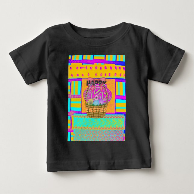 Westafrikanischer Inspirierter Osterkorb Baby T-shirt (Vorderseite)
