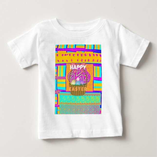 Westafrikanischer Inspirierter Osterkorb Baby T-shirt (Vorderseite)