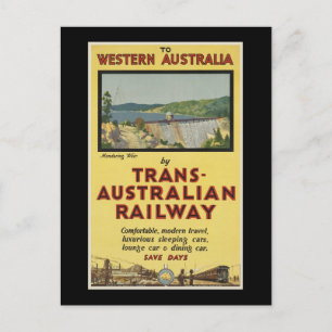 Westaustralien mit der Trans-Australian Railway Postkarte
