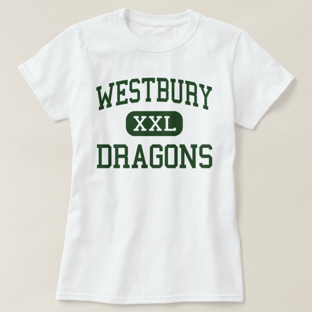 Westbury - Drachen - hoch - Westbury New York T-Shirt (Design vorne)