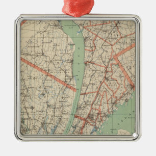 Westchester Co u. Umgebungen Silbernes Ornament