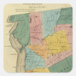 Westchester Landkreis Quadratischer Aufkleber