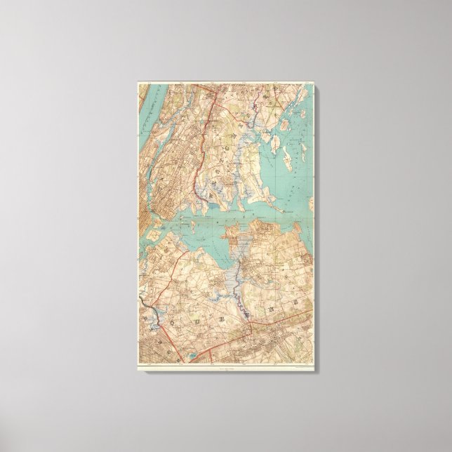 Westchester und Queens Leinwanddruck (Vorderseite)