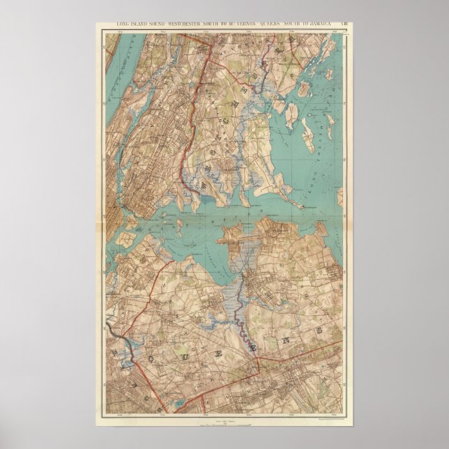 Westchester und Queens Poster (Vorne)