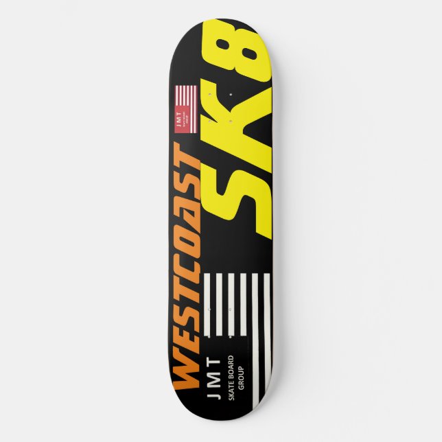 WESTCOAST SK8 1/2" Skateboarddecke Skateboard (Vorderseite)