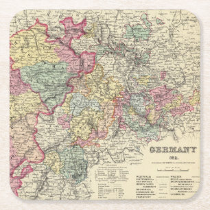 Westdeutschland 2 rechteckiger pappuntersetzer