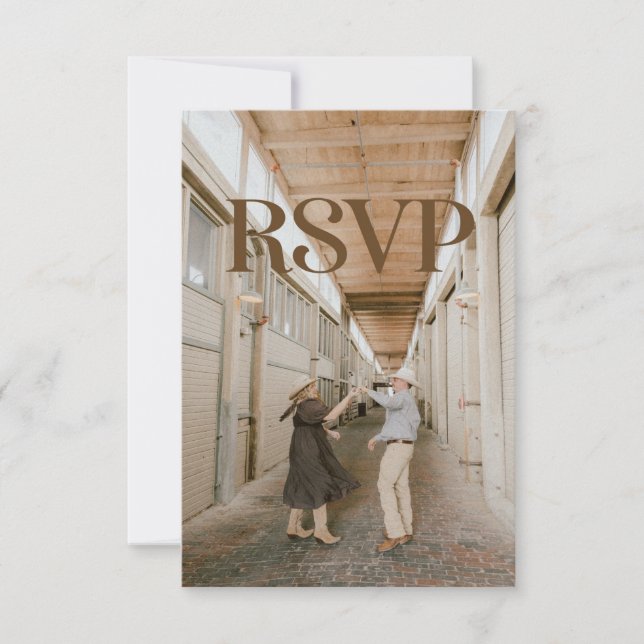 Westen RSVP Karte (Vorderseite)