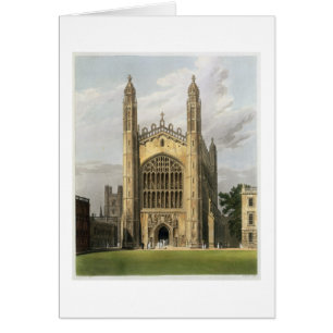 Westende der Königlichen Uni Kapelle, Cambridge, v