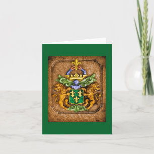 Westerfield Familien-Wappen Karte Forest Green