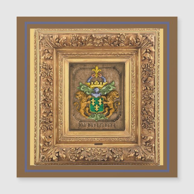 Westerfield, Niederländische Familienwappen. Magnetkarte (Vorderseite)