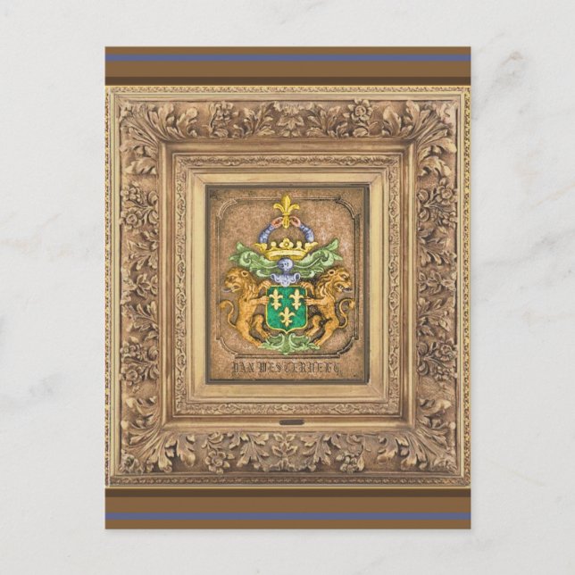 Westerfield, Niederländische Familienwappen. Postkarte (Vorderseite)
