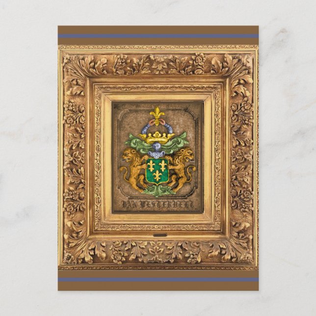 Westerfield, Niederländische Familienwappen. Postkarte (Vorderseite)